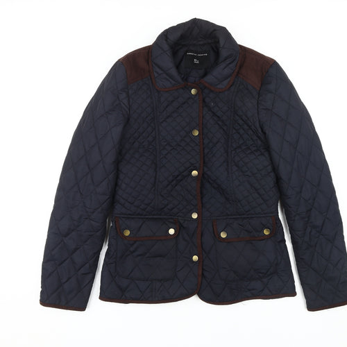 Dorothy Perkins Women's Blue Quilted Jacket, Size 10