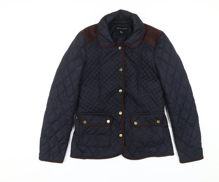 Dorothy Perkins Women's Blue Quilted Jacket, Size 10