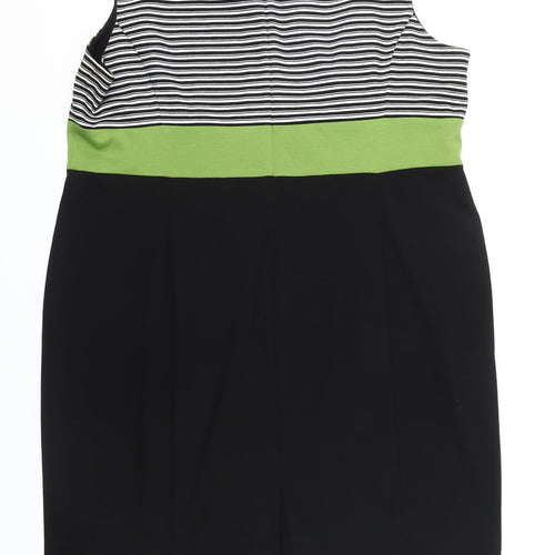 Debenhams Women's Black Striped Plus Size Dress 22
