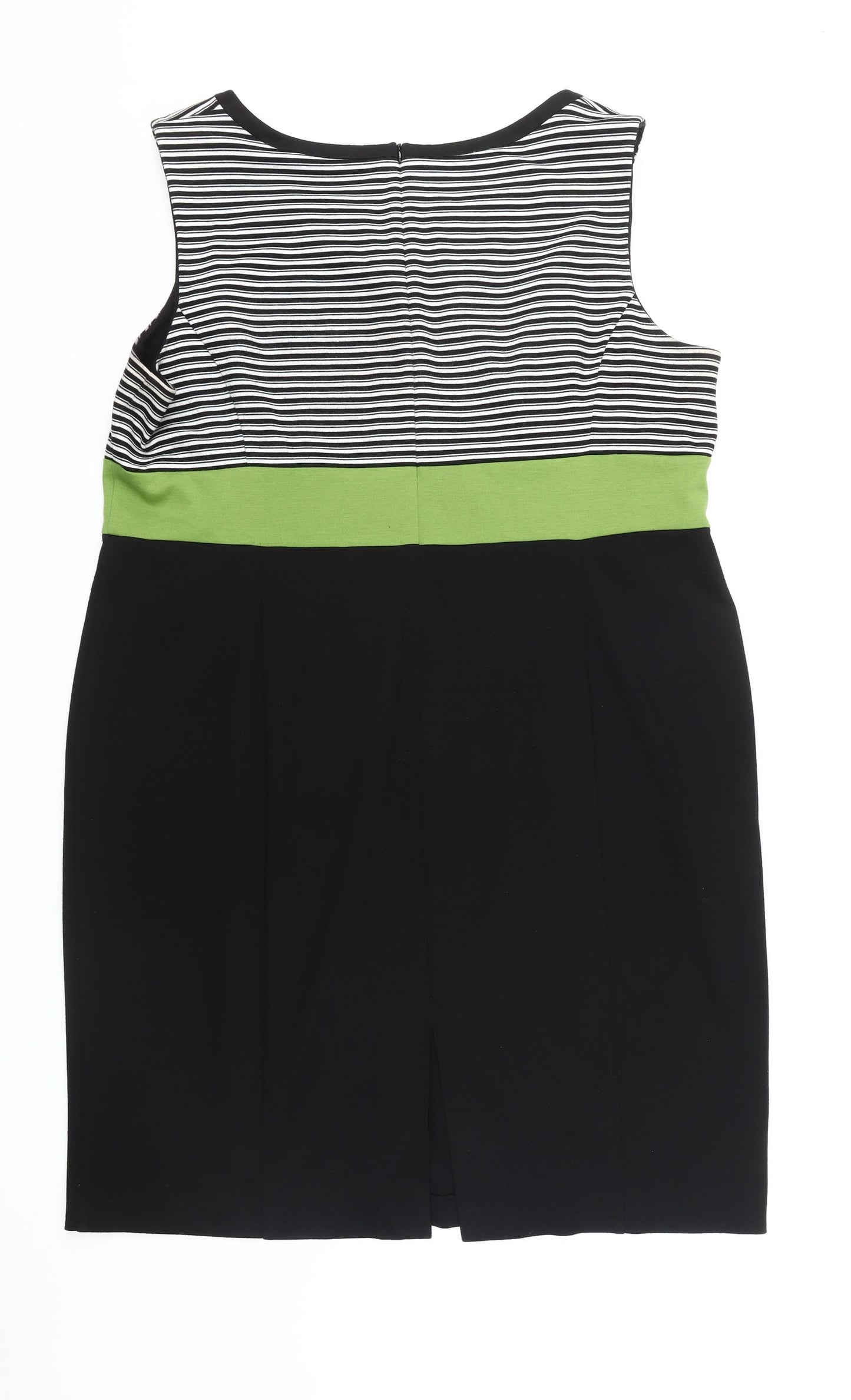 Debenhams Women's Black Striped Plus Size Dress 22