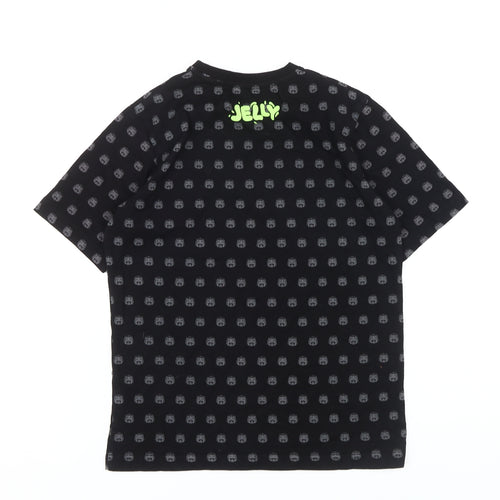 Jelly Boys Black Graphic Print T-Shirt M Pullover