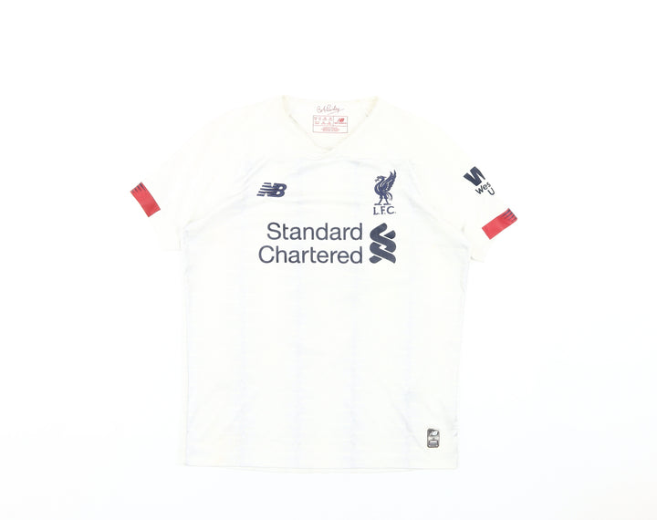 New Balance Boys Football Jersey White 11-12 Years Logo Tee