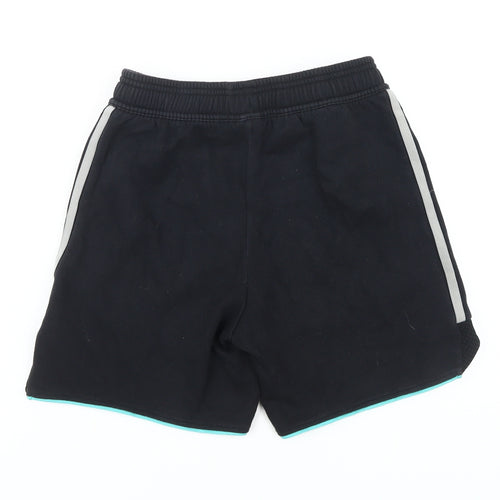 Adidas Boys Black Gym Shorts 11-12 Years Elastic Waist