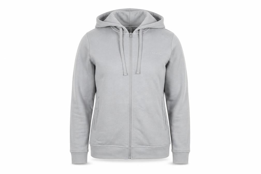 Front view of LA Gear Women's Grey Full Zip Hoodie, size 10