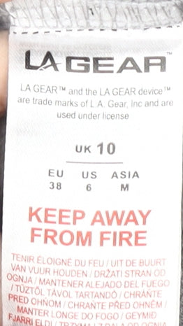 LA Gear Women's Grey Full Zip Hoodie Size 10