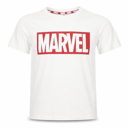 Marvel Boys White Graphic T-Shirt 5-6 Years Cotton Logo
