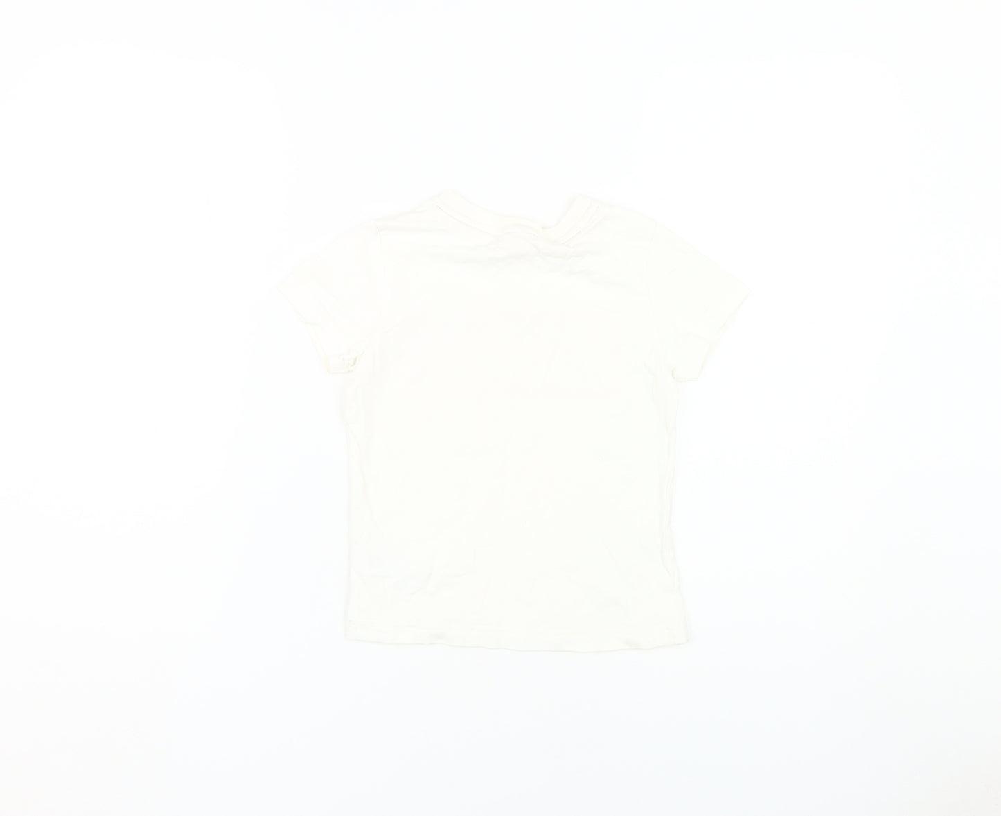 Marvel Boys White Graphic T-Shirt 5-6 Years Cotton Logo