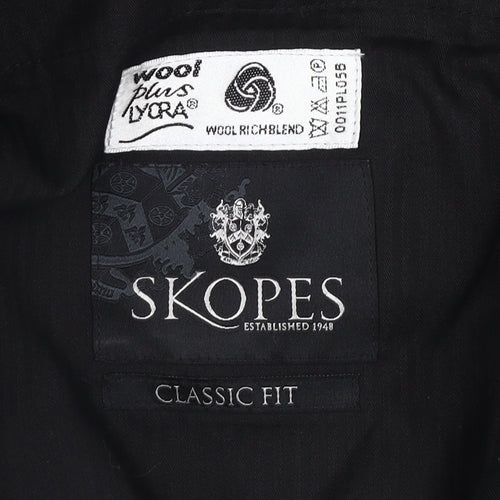 Skopes Men's Classic Fit Black Dress Pants Size 44