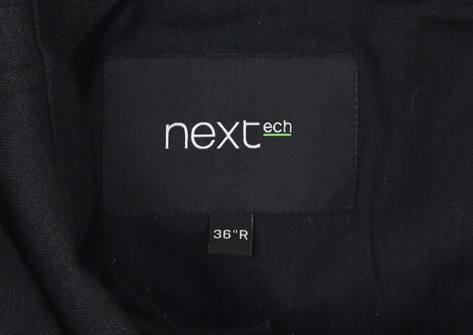 Next Men's Black Trousers, Size 36, Regular Fit
