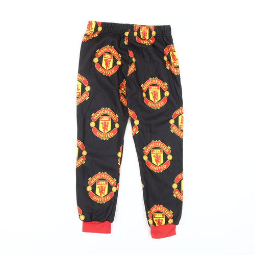 Manchester United Boys Black Pyjama Pants, Size 8-9 Years