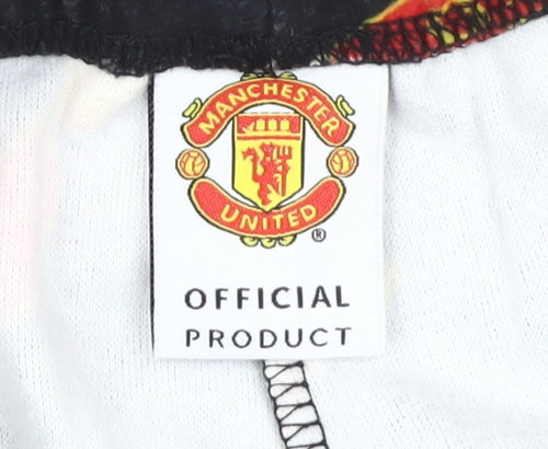 Manchester United Boys Black Pyjama Pants, Size 8-9 Years