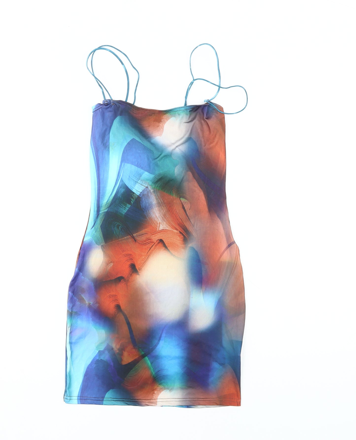 PrettyLittleThing Multicoloured Slip Dress Women Size 4