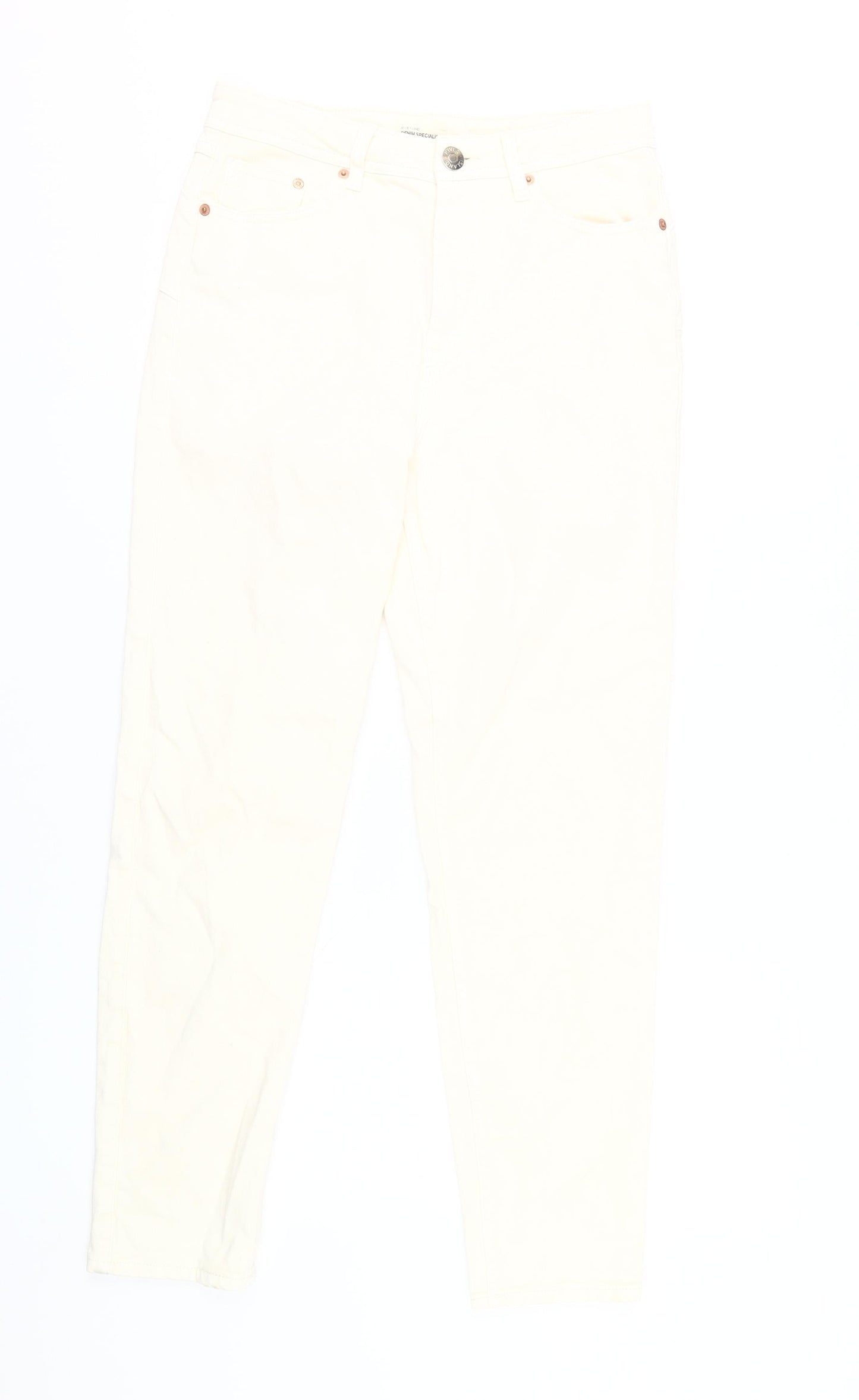 River Island Women's White Jeans Size 10