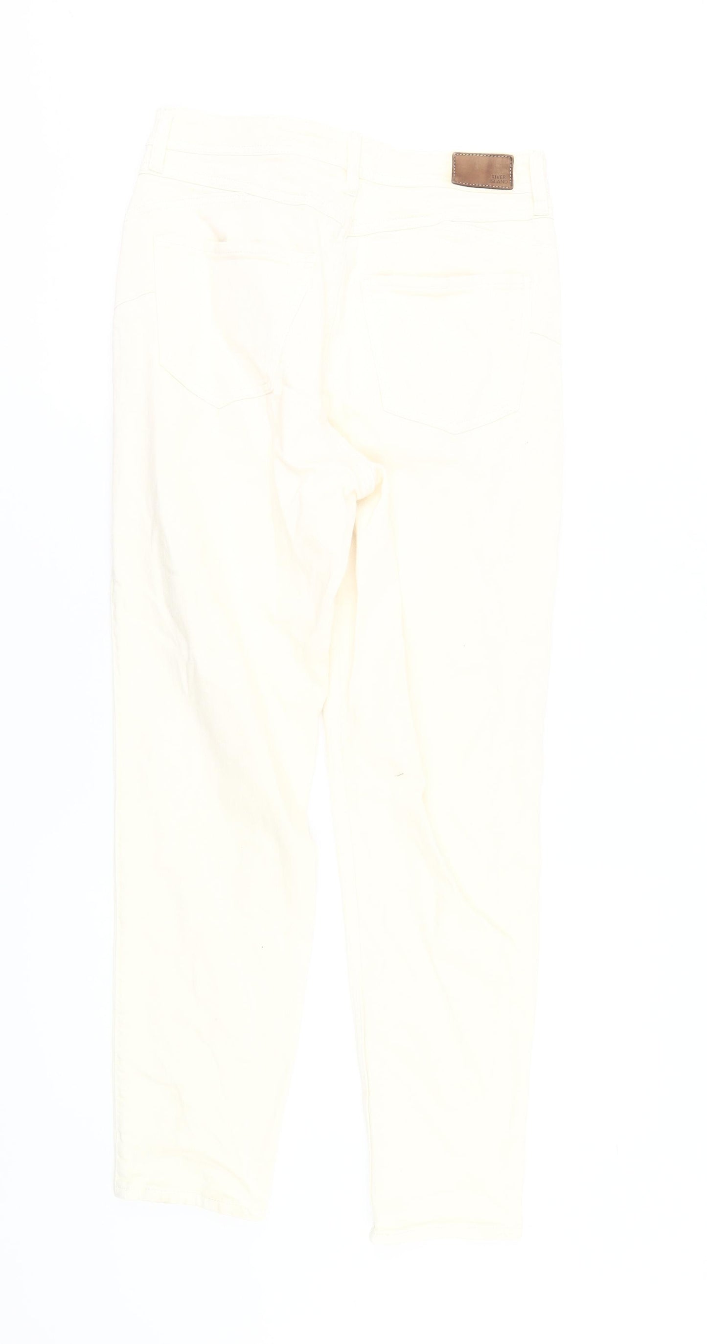 River Island Women's White Jeans Size 10