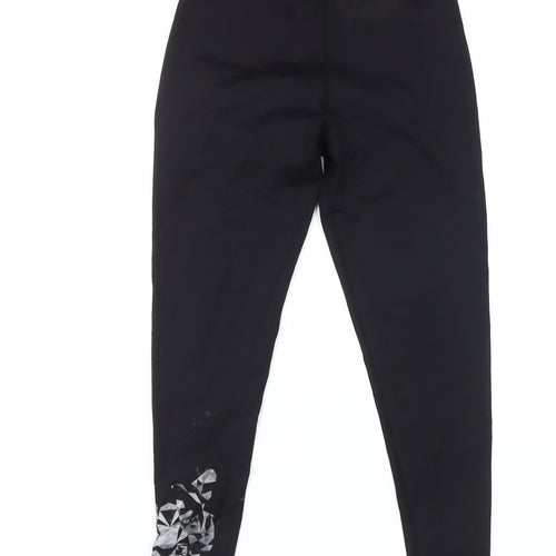 BIBA Women's Black Geometric Leggings Size S