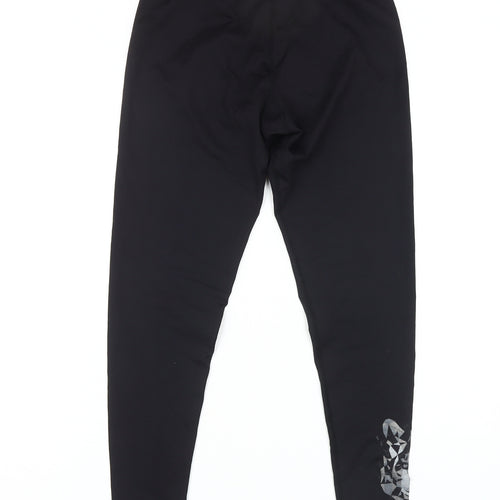 BIBA Women's Black Geometric Leggings Size S