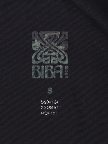 BIBA Women's Black Geometric Leggings Size S