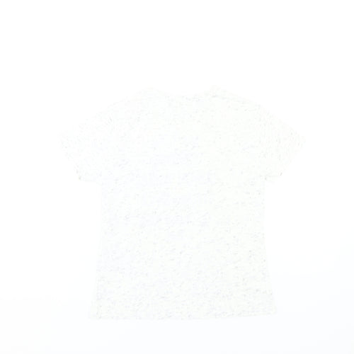 Marvel Women's White T-Shirt - Size 8, Casual Comic Style