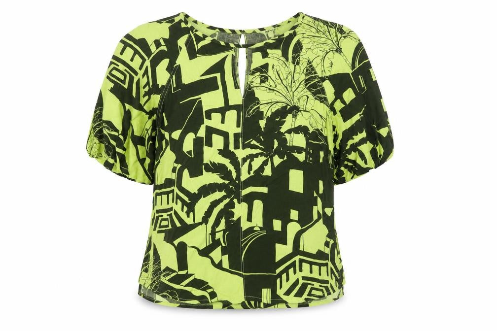 Front view of Next Women's Green Top, size 14, Lenzing Viscose