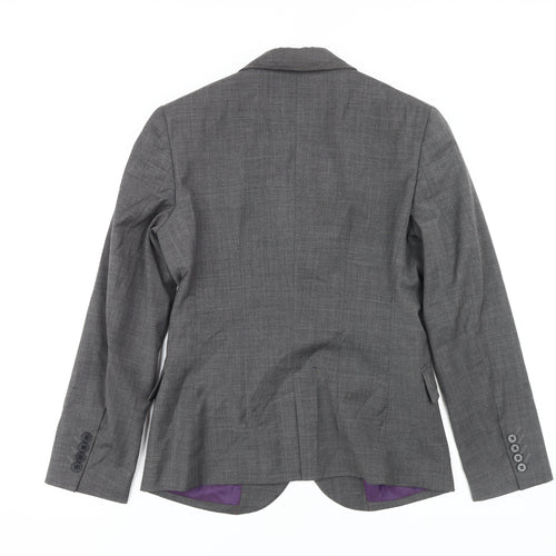 Brook Taverner Women's Grey Blazer, Size 8, Business Jacket
