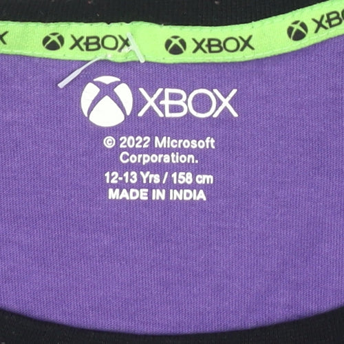 Xbox Boys Purple Graphic Long Sleeve T-Shirt 12-13 Years
