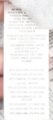 Maine Women's Grey Cotton Pullover Jumper Size 14