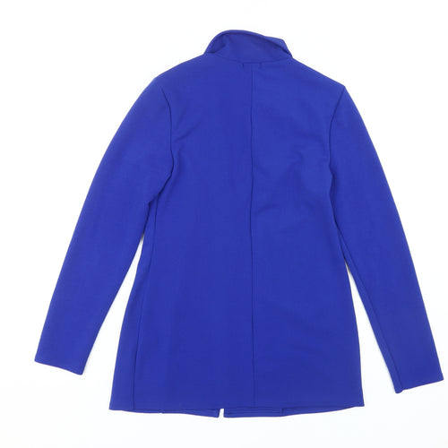 boohoo Women's Blue Blazer UK Size 12 Long Sleeve