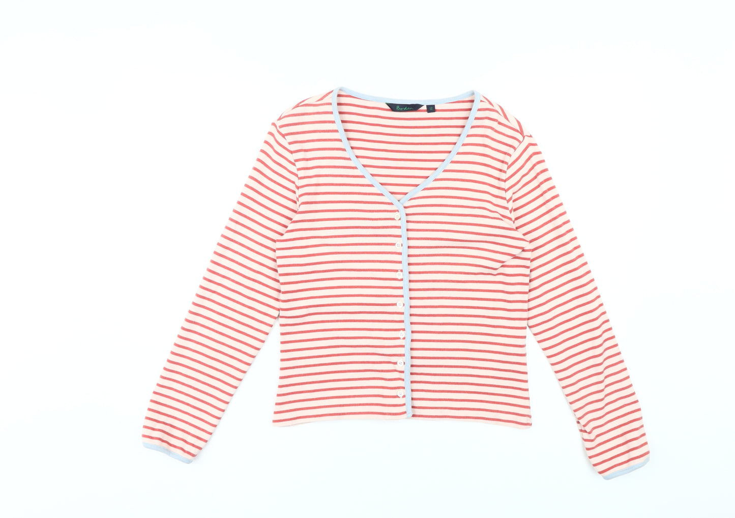 Boden Women's Multicoloured Striped Cardigan Size 12