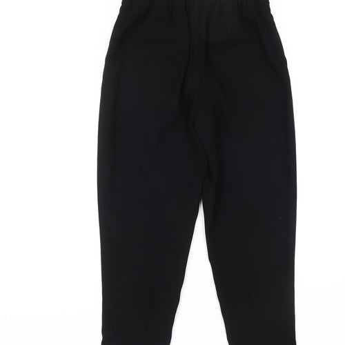 Zara Women Black Tapered Trousers M