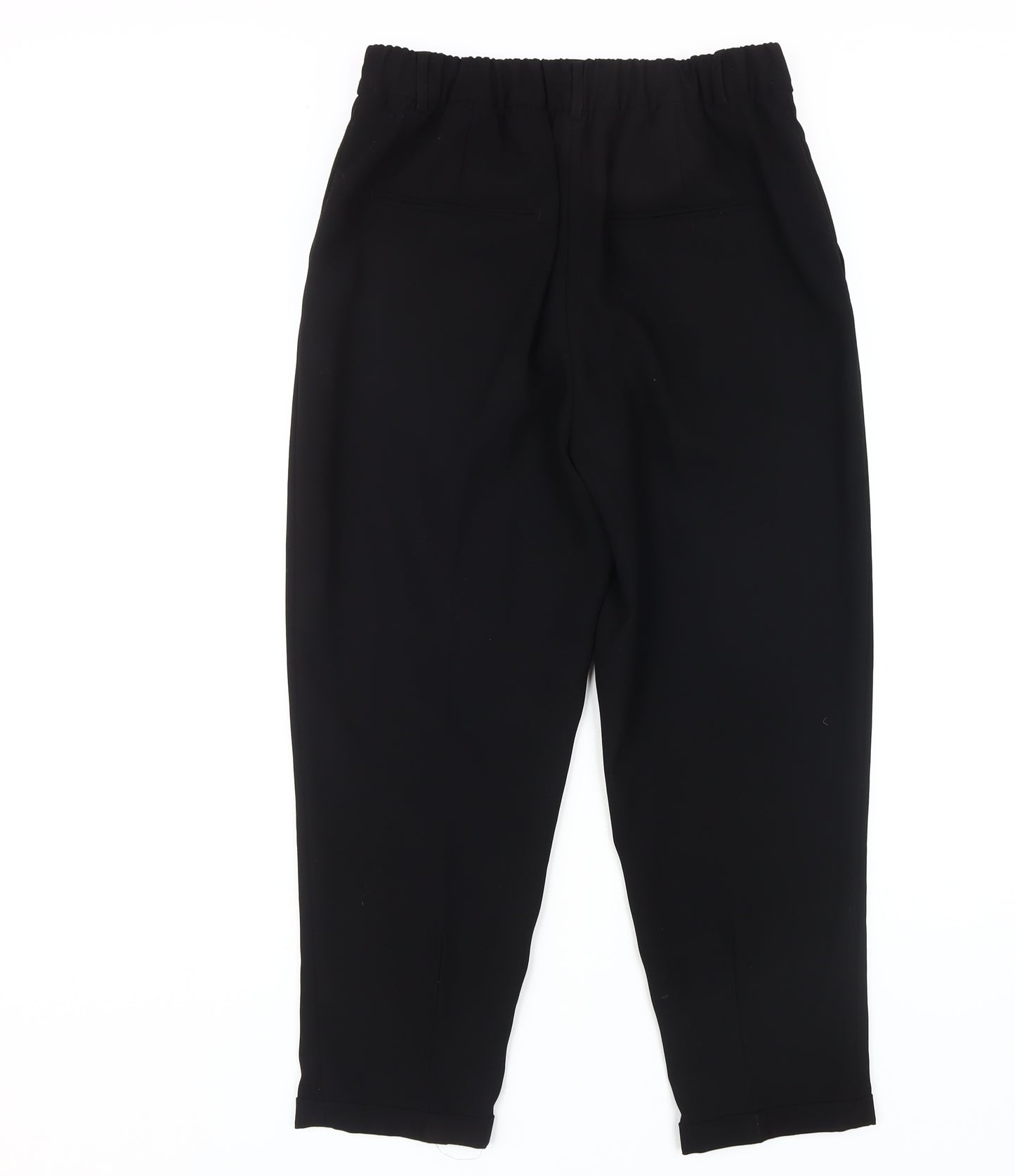 Zara Women Black Tapered Trousers M