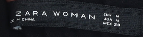 Zara Women Black Tapered Trousers M