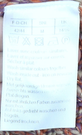 Damart Women's Multicoloured Cable-Knit Cardigan M