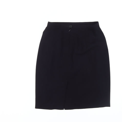 Escada Women's Black Wool Pencil Skirt Size 10