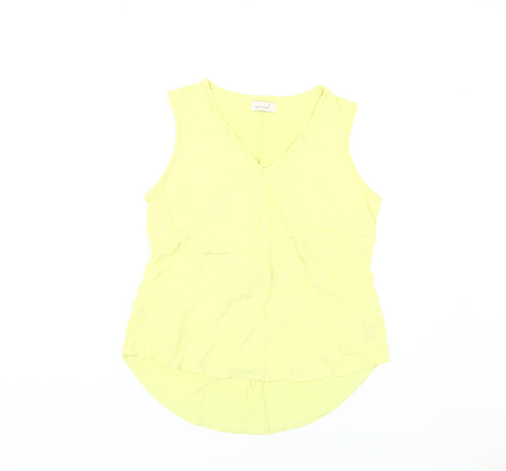 Marks and Spencer Women's Yellow Tank Top, Size 14