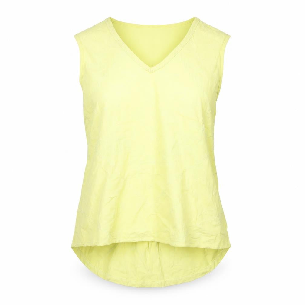 Front view of Marks & Spencer Women's Yellow Tank Top, size 14