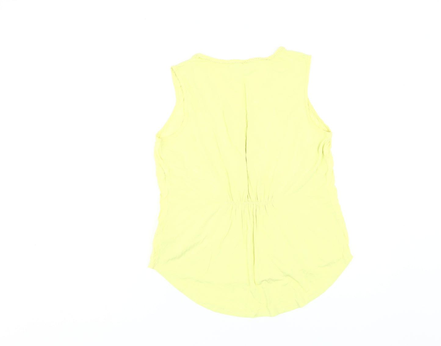 Marks and Spencer Women's Yellow Tank Top, Size 14