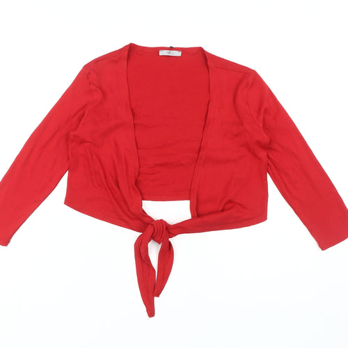 Marks and Spencer Women's Red Cardigan Size 10