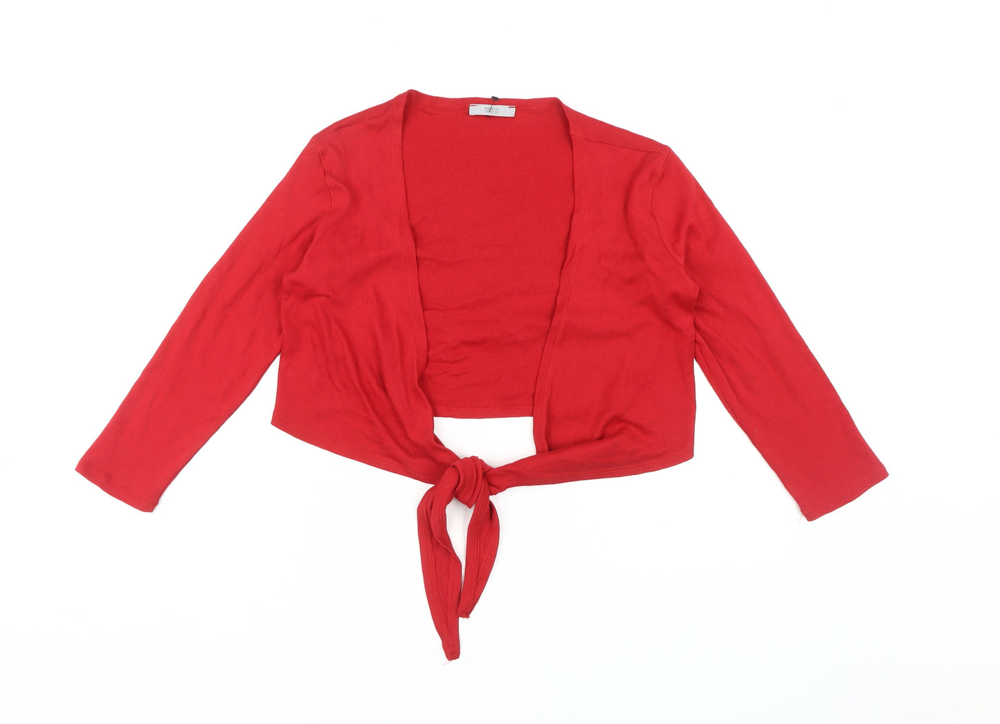 Marks and Spencer Women's Red Cardigan Size 10