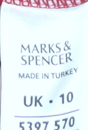 Marks and Spencer Women's Red Cardigan Size 10