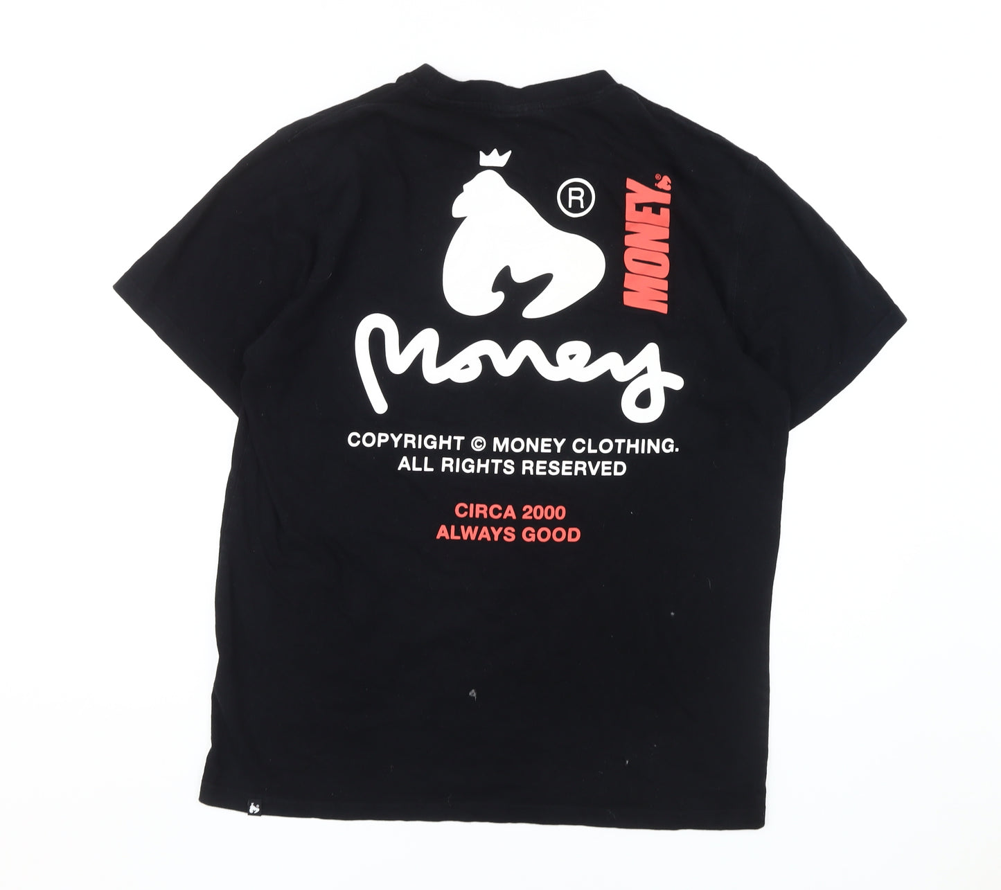 Money Men's Black Logo T-Shirt Size L