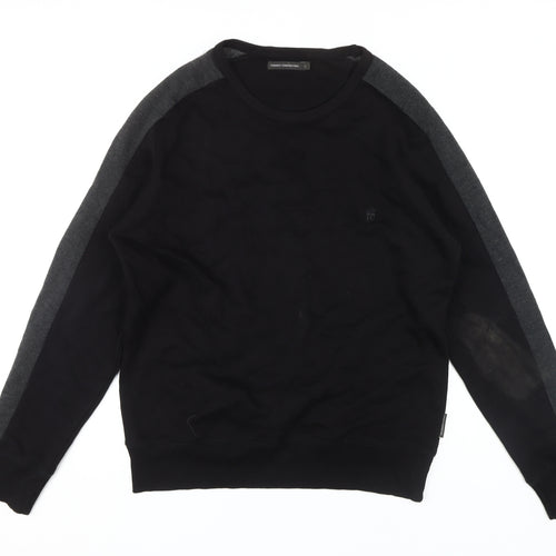 French Connection Men's Black Sweatshirt L Pullover