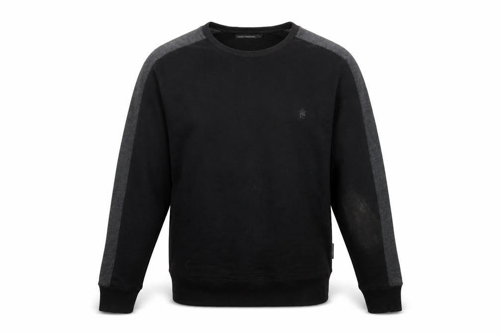 Front view of French Connection Men's Black Sweatshirt L Pullover