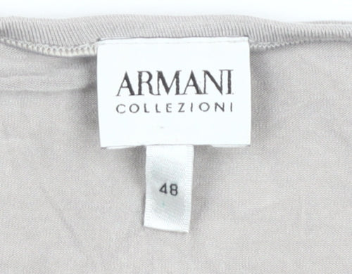 Armani Collezioni Grey T-Shirt Women Size 20
