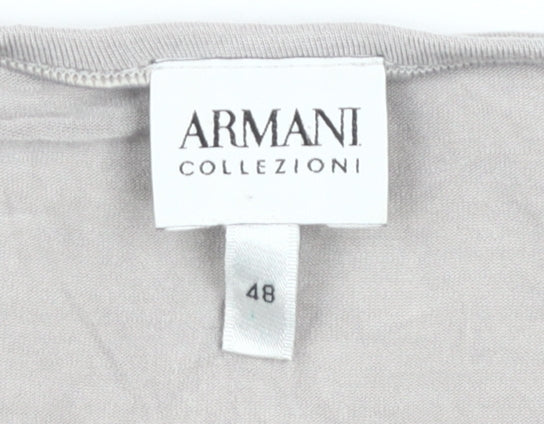 Armani Collezioni Grey T-Shirt Women Size 20