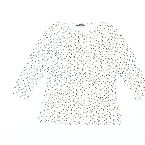 Marks and Spencer Women's White 3/4 Sleeve Top Size 12