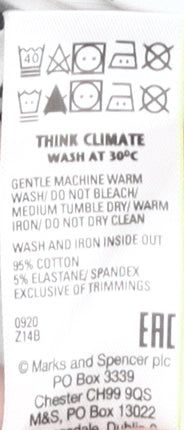 Marks and Spencer Women's White 3/4 Sleeve Top Size 12