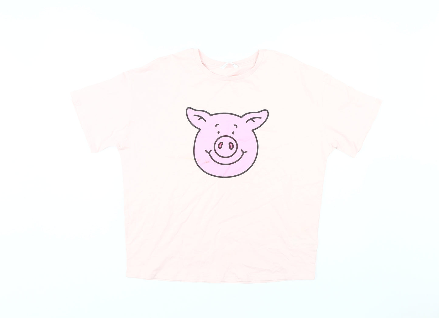 Marks and Spencer Girls Pink Graphic T-Shirt 13-14 Years
