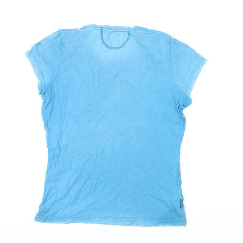 Seasalt Women's Blue Cotton T-Shirt Size 12
