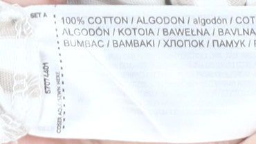 MNG Women's Beige Striped Long Sleeve Top L