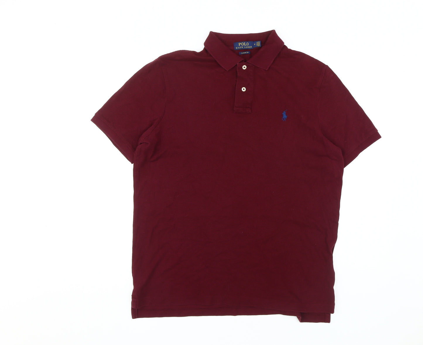 Ralph Lauren Men's Red Polo Shirt Medium